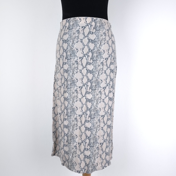 American Eagle Outfitters Animal Print Pencil Midi Skirt Size M - Picture 1 of 13
